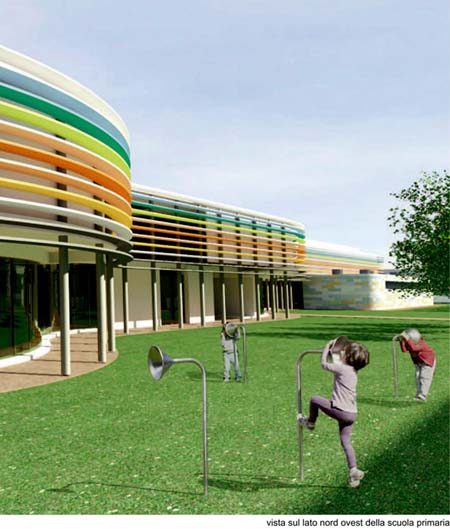 scuola via Villagrappa rendering
